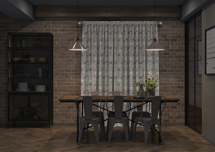 Baa Baa, Lavender - Made to Measure Curtains - Image 7